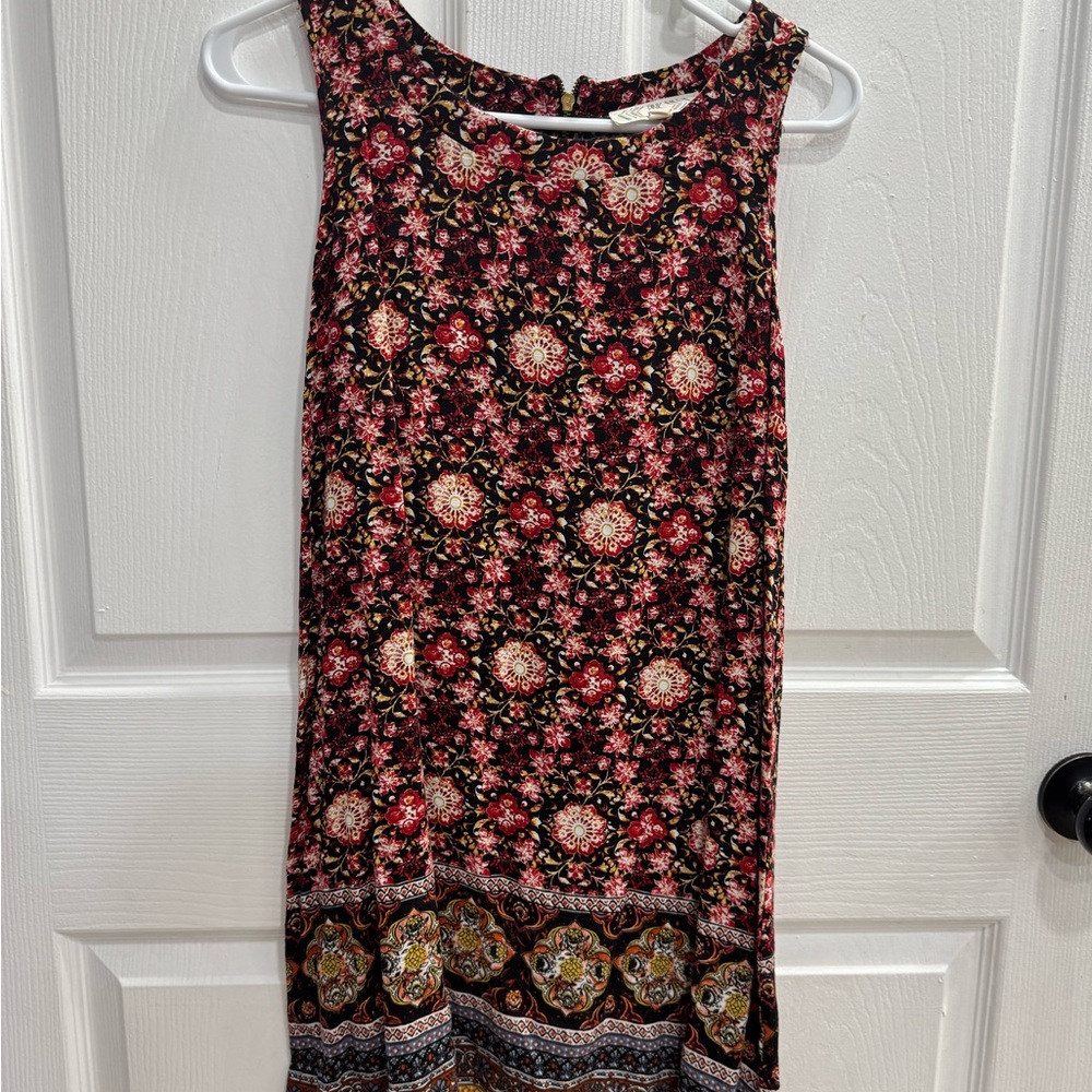 Floral Sleeveless Dress - Multicolor
